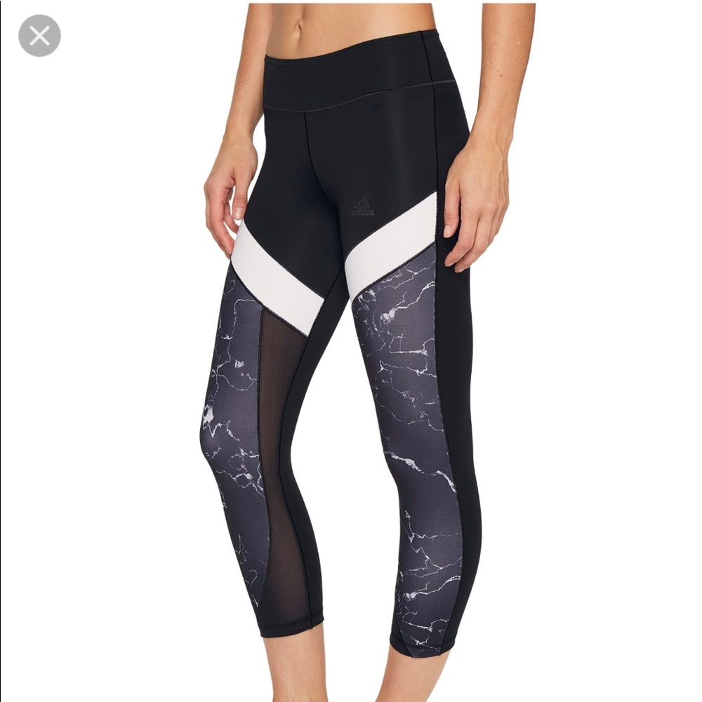 Adidas climalite marble 3/4 leggings